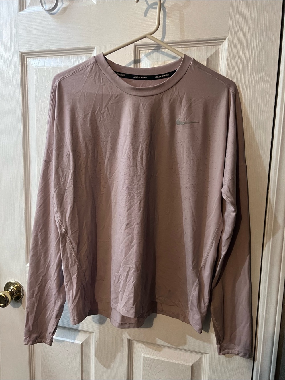 Nike Long-Sleeve Performance Shirt — Dusty Mauve